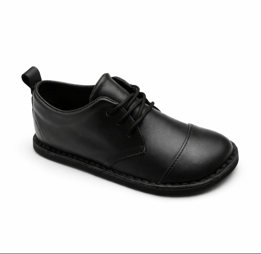 Latest Lace-up Black School Shoes