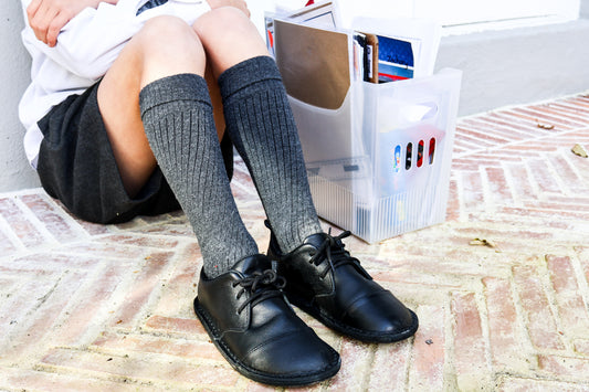 Latest Lace-up Black School Shoes