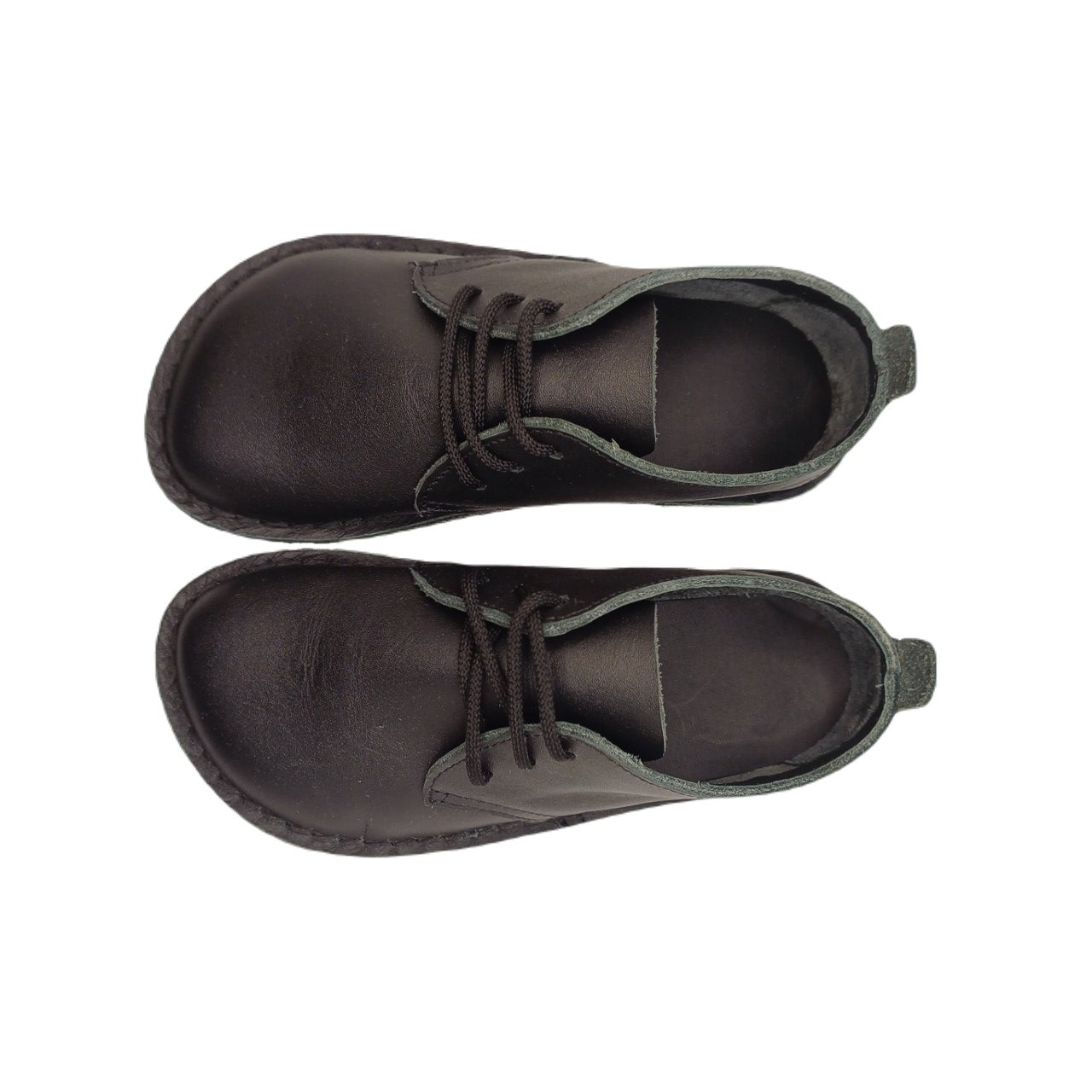 Black School Shoe - Lace up