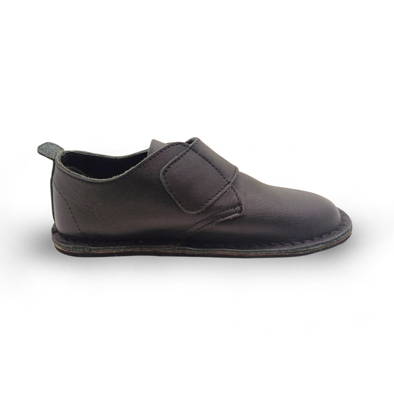 Black School Shoe - Velcro
